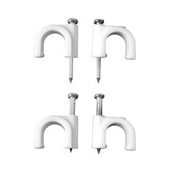 Grapa blanca cable manguera tubular 2x0,75 nº 5 (caja 100uni)