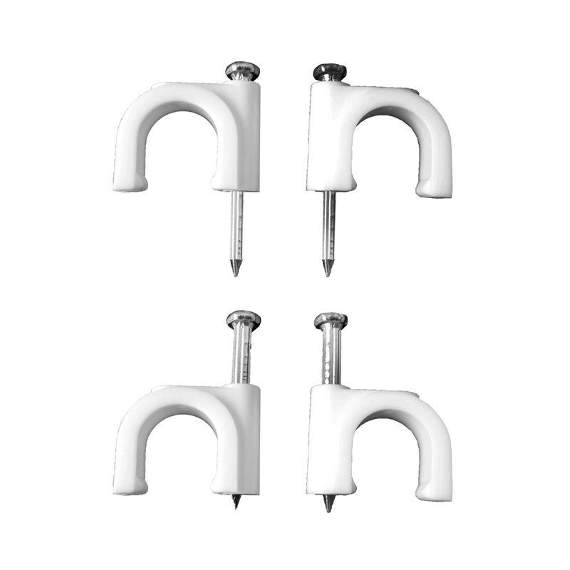 Grapa blanca cable manguera tubular 2x1,5 nº 7 (caja 100uni)