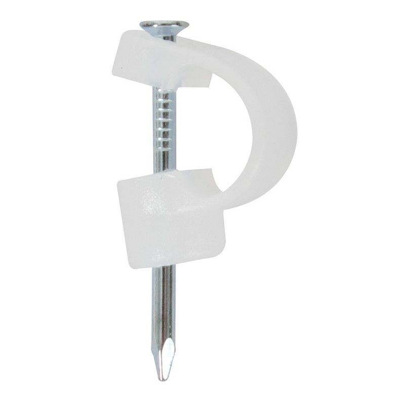 Grapa cable eléctrico EHS. Grapa Plast. Transpar. 6,8 Mm. 8U.Ehs