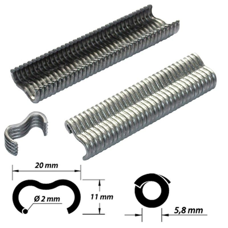 Grapa Omega-20 200 Uds 20 MM