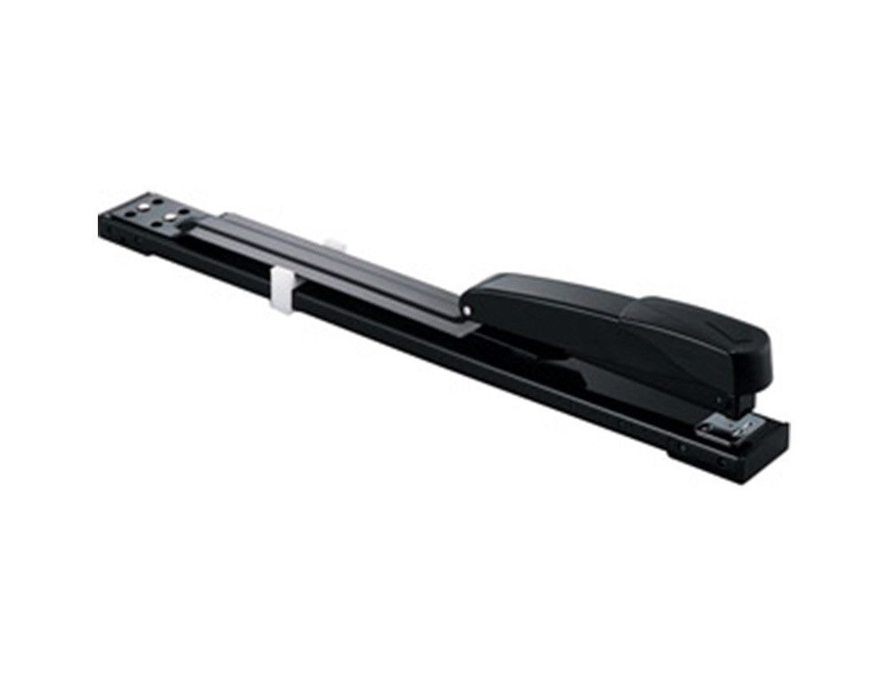 Grapadora q-connect kf02292 metalica brazo largo capacidad 20 hojas usa grapas 24/6 y 26/6 color negro