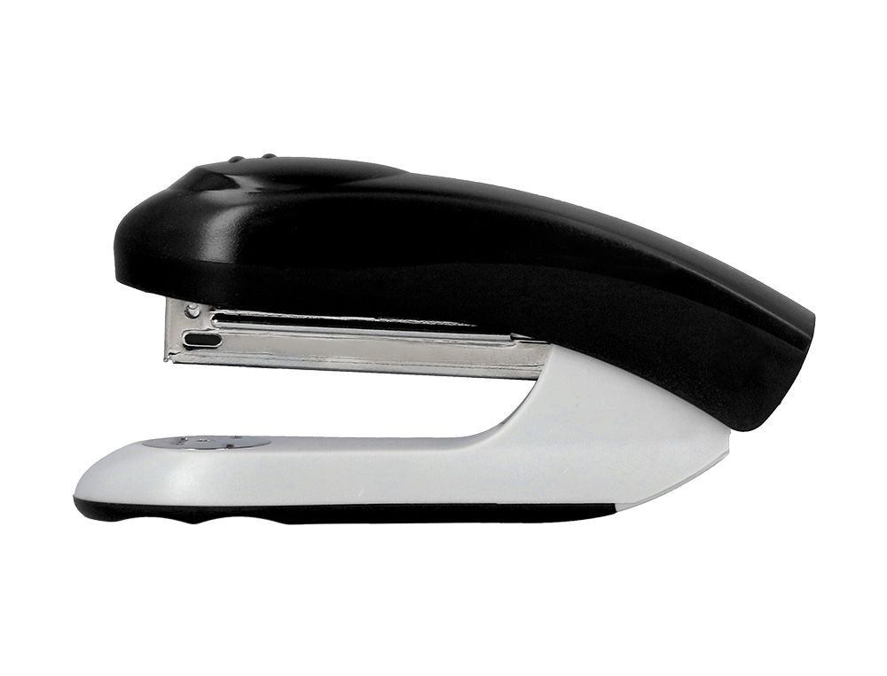 Grapadora q-connect kf14204 plastico abs negra capacidad 20 hojas