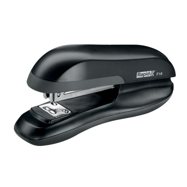 Grapadora rapid f16 plastico abs color negro capacidad 30 hojas usa grapas 24/6 y 26/6