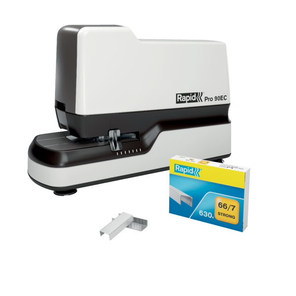 Grapadora Rapid mod. 90EC, (grapa 66 y grapa 44), blanco