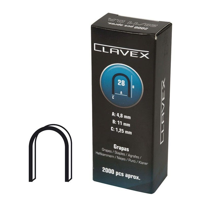 Grapas cable SIESA mod. 28 Grapa 28/9 Caja 2000 Unidades