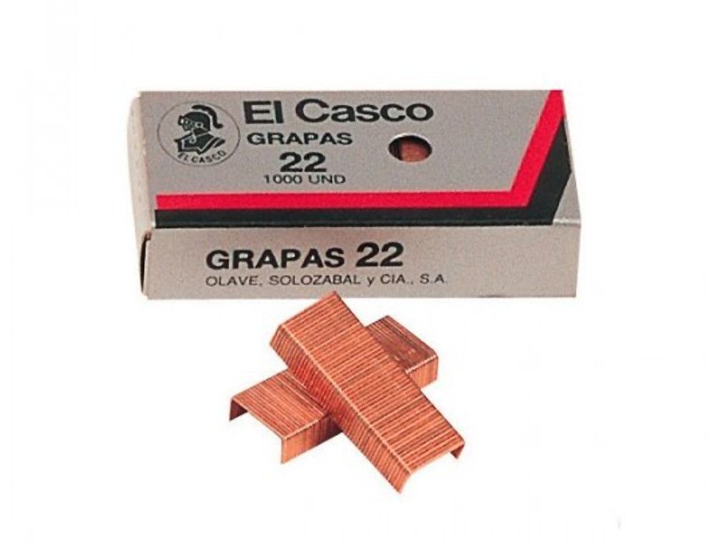 Grapas el casco 22 -caja de 1000
