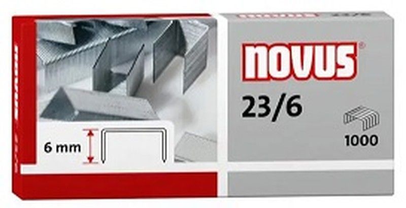 Grapas NOVUS 23/6, 1000 unid.
