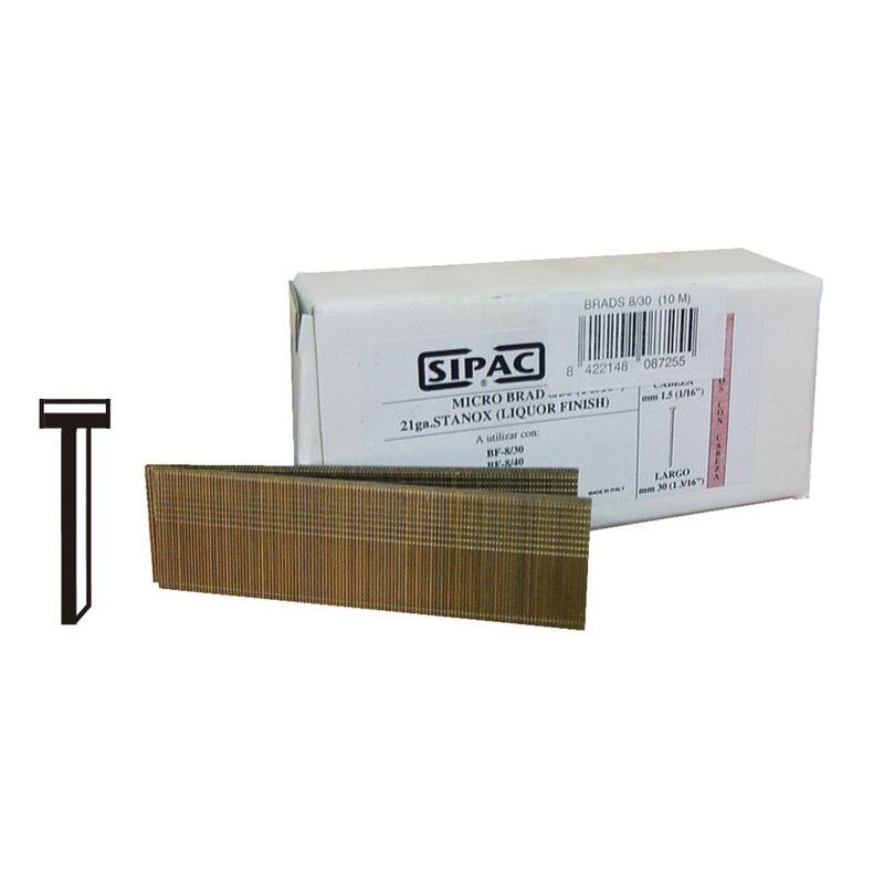 Grapas punta con cabeza mod. 512. Puntas P/Clavador 512/30 Caja 5000