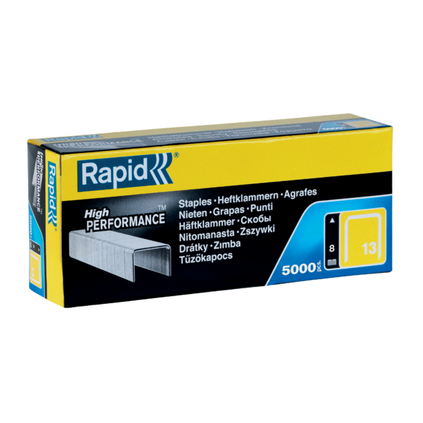 Grapas rapid 13/8 mm galvanizada caja de 5000 unidades