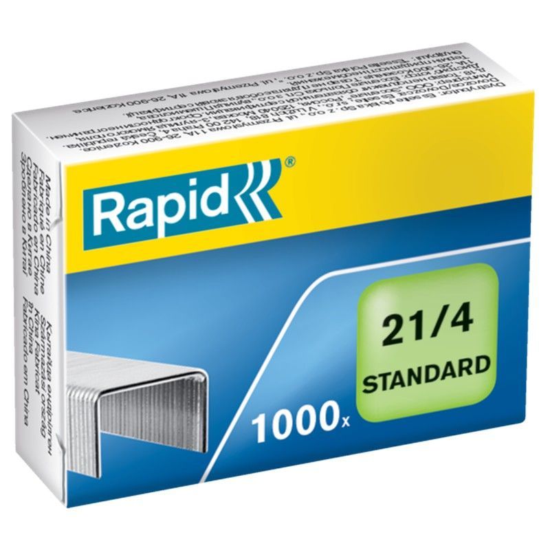 Grapas Rapid 21/4 mm. Caja 1000 Standard galvanizada