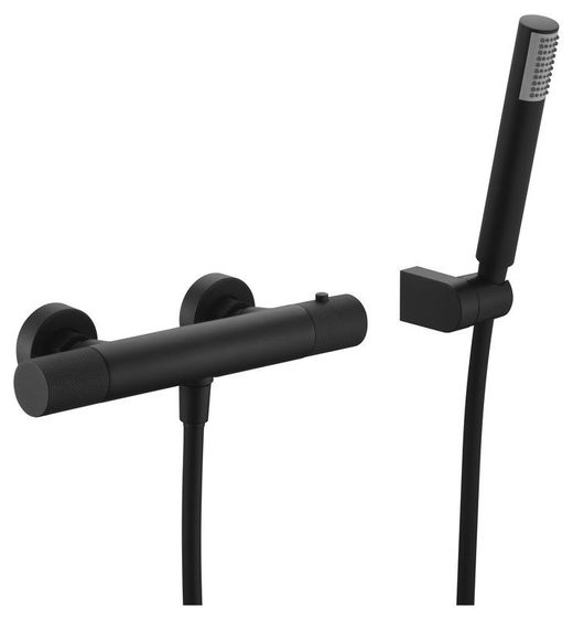Grifería de ducha termostática Line Negro mate BTD038-5NG Imex