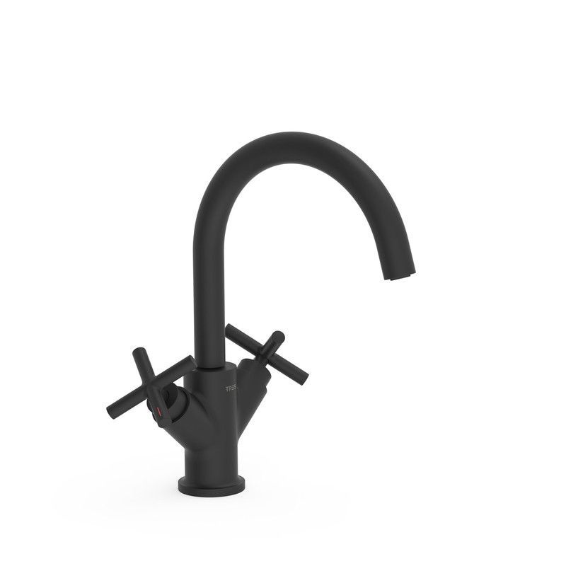 Grifo bimando alto para lavabo Mont Blanc