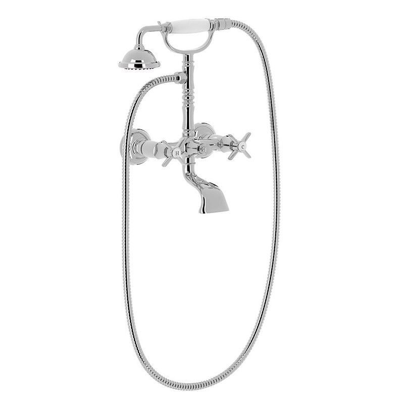 Grifo bimando mural para bañera y ducha Tres-Clasic