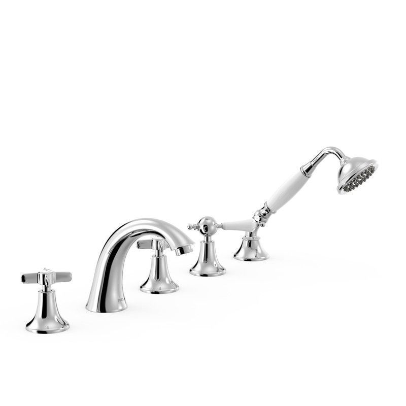 Grifo bimando para borde de bañera Tres-Clasic