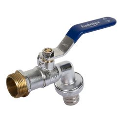 Grifo curvo esfera HABITEX Grifo Curvo Esf.Racor Mang.1/2X3/4" Habi