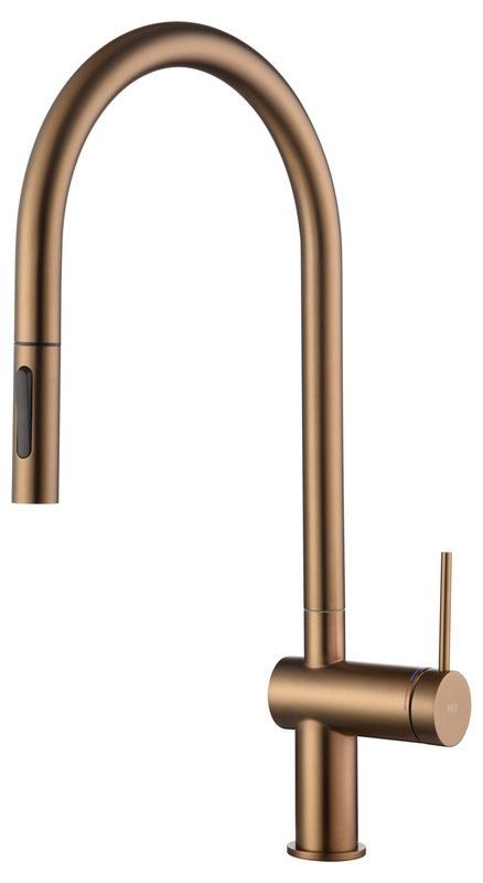 Grifo de cocina extraíble Berna oro rosa cepillado Ref GCE026/ORC Imex