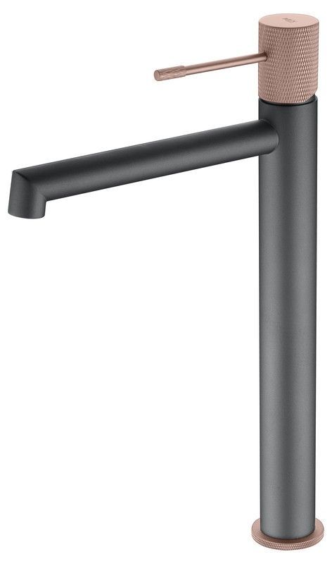 Grifo Lavabo Alto Line Gris mate-champagne BDD038-3GC Imex