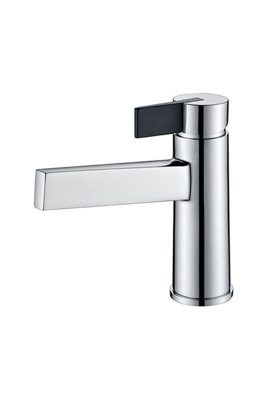 Grifo lavabo Elba cromo/negro mate BDA022-1NG Imex