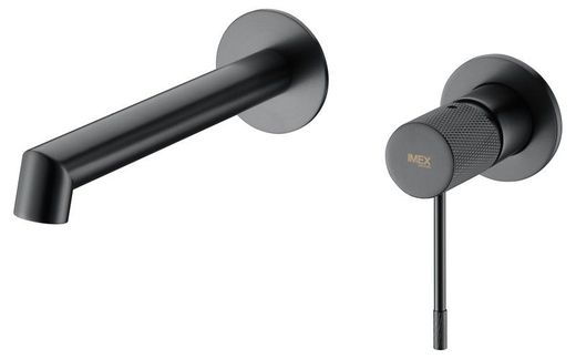 Grifo lavabo empotrado Black gun-metal GLD038-GC Imex