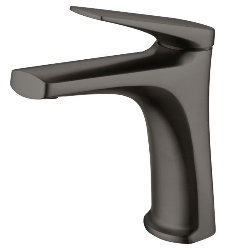 Grifo lavabo monomando Delos Black gun metal BDD055-1BGM Imex