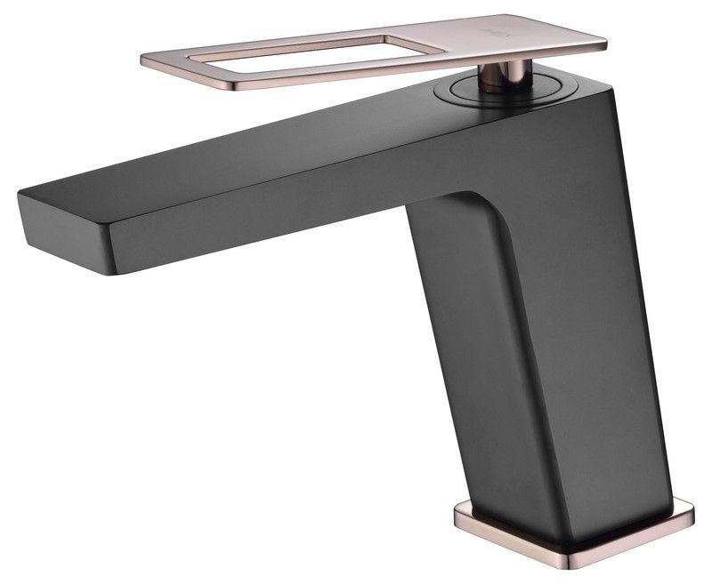 Grifo lavabo Suecia negro oro rosa  BDC032-1NOR Imex