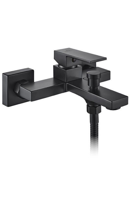 Grifo Luxor negro para bañera Aquassent