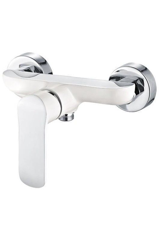 Grifo Misuri blanco para ducha Aquassent