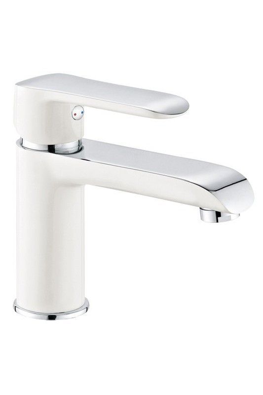 Grifo Misuri blanco para lavabo Aquassent