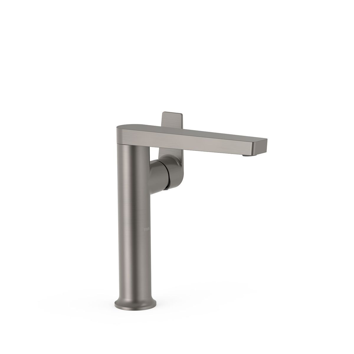 Grifo monomando alto con maneta lateral para lavabo