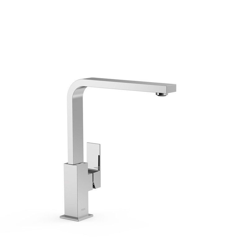 Grifo monomando alto con maneta lateral para lavabo Cuadro