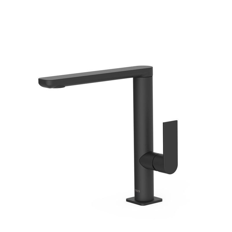 Grifo monomando alto con maneta lateral para lavabo Loft