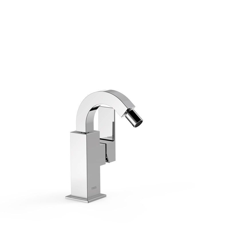 Grifo monomando con maneta lateral para bidé Cuadro