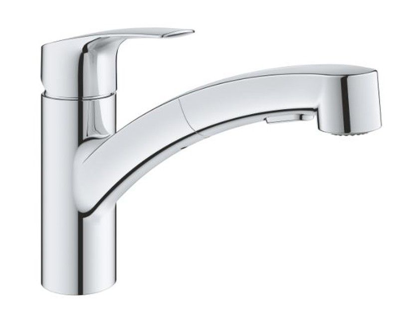 Grifo monomando de fregadero Grohe Eurosmart 1/2" con caño extraíble