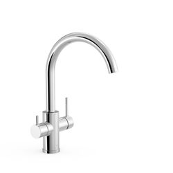 Grifo monomando doble para agua de red y filtrada para cocina