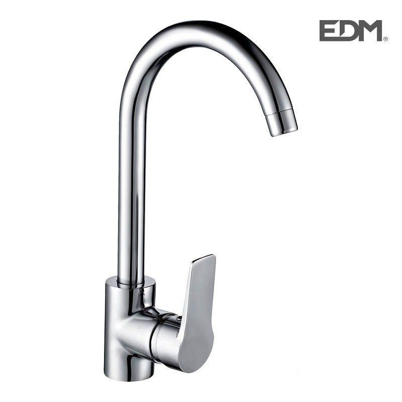 Grifo monomando fregadera caño alto edm