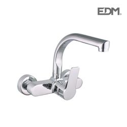 Grifo monomando fregadera caño alto empotrado edm