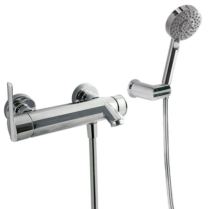 Grifo monomando mural para bañera y ducha Lex-Alp