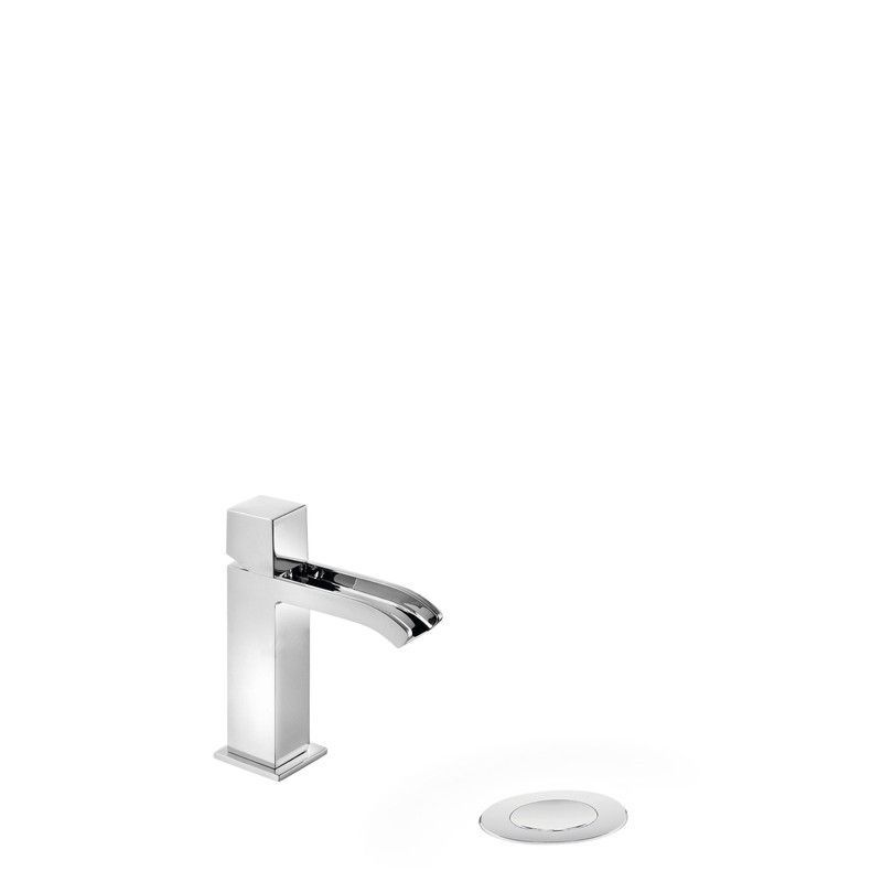 Grifo monomando para lavabo con desagüe automático Cuadro