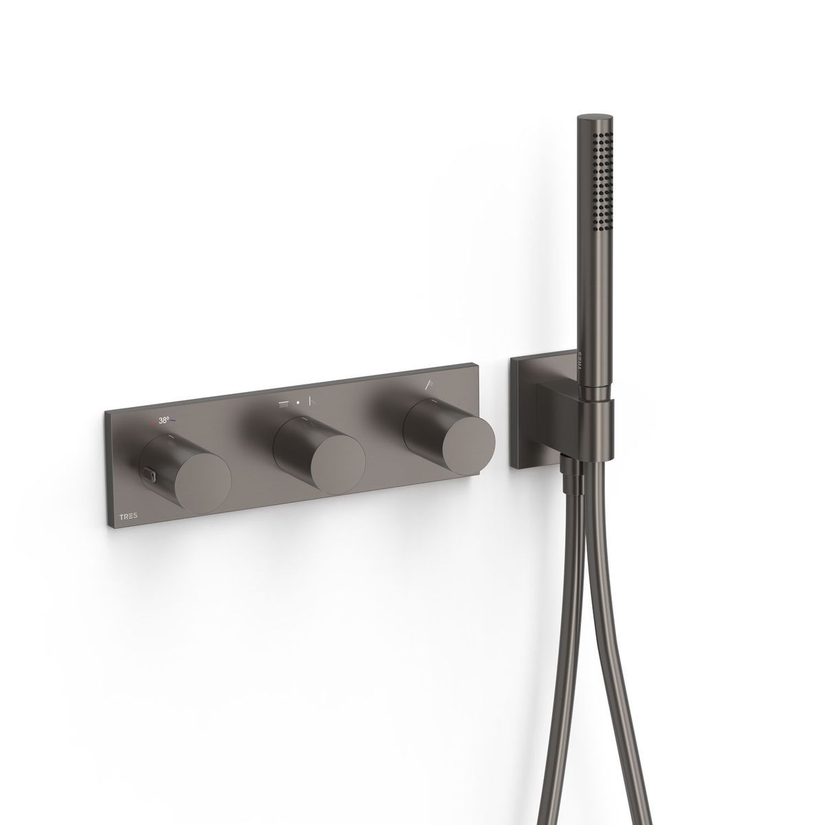 Grifo termostático empotrado de 3 vías B‑system