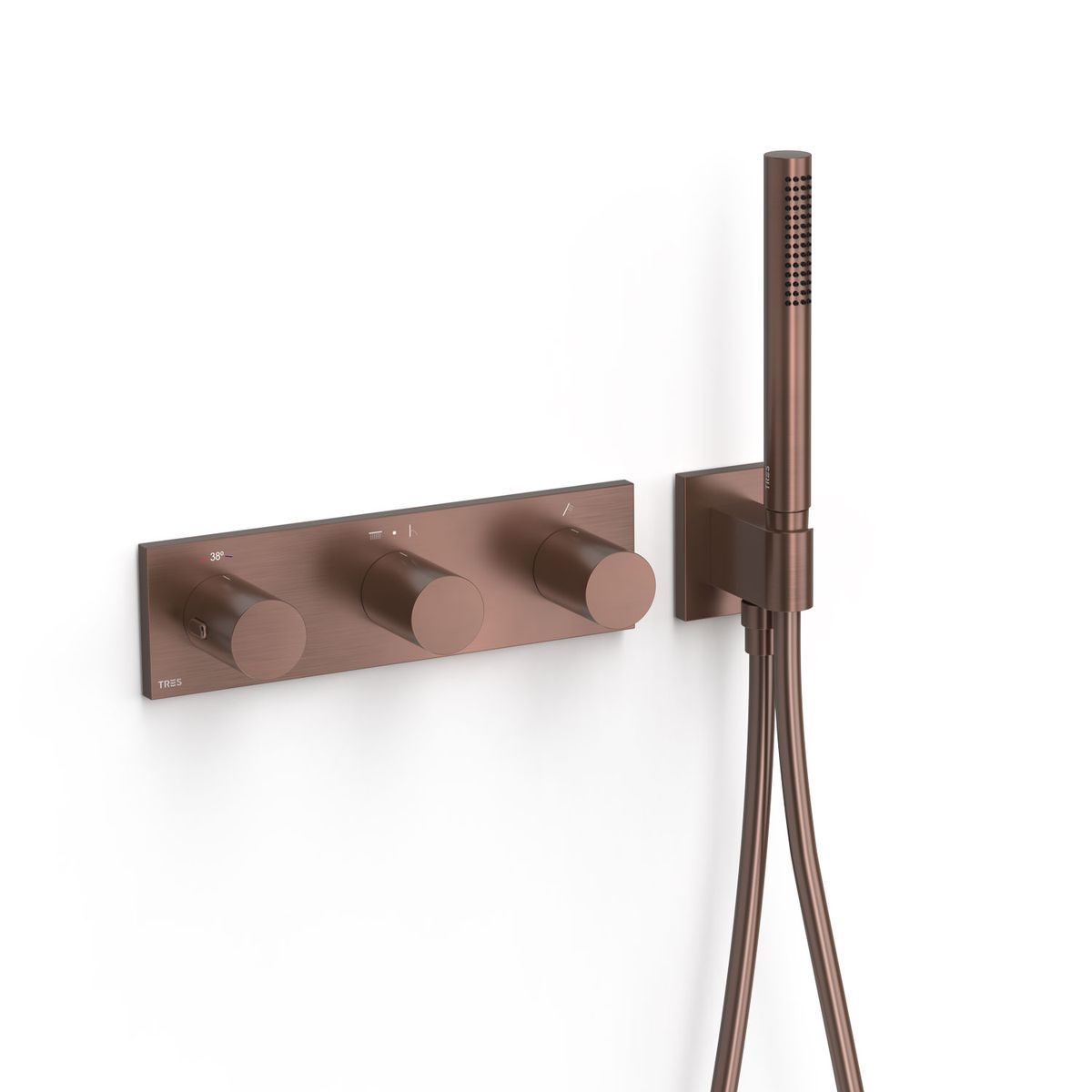 Grifo termostático empotrado de 3 vías B‑system