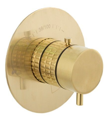 GRIFO TERMOSTATICO EMPOTRADO DE DUCHA DE 1/2" CON UNA SALIDA