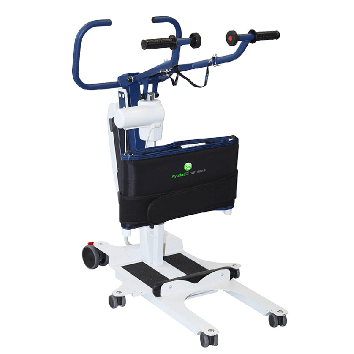 Grúa bipedestacion "way up" con arnes