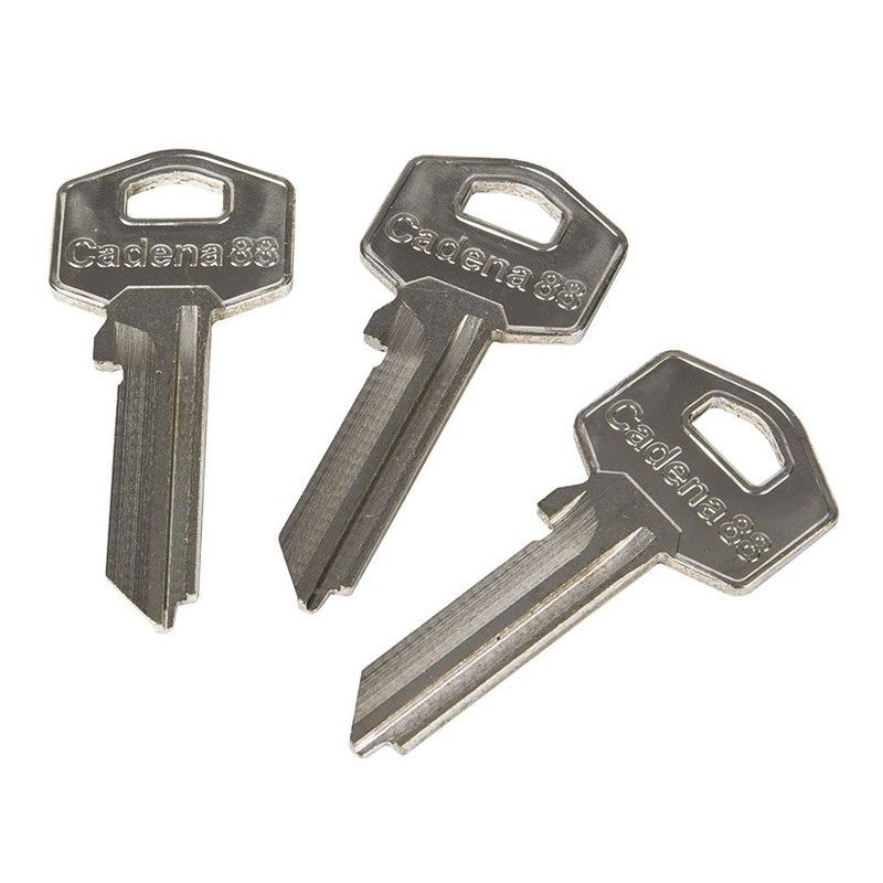 Grupo A llave personalizada C88. 50 Llaves Bruto Acero Lin-15D Cadena 88