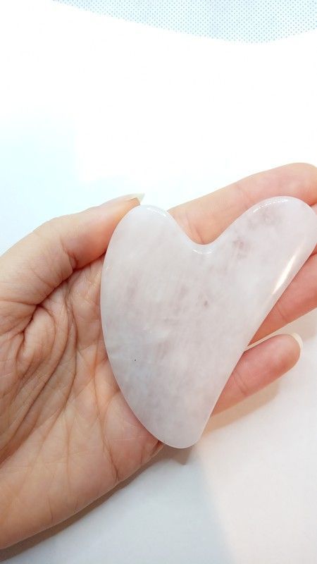 Gua Sha de Cuarzo rosa