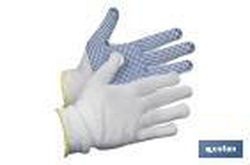 Guante 100% Nylon C/Puntitos Pvc. Referencia 11000079