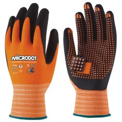 Guante 3L WX-666. Guante Nilon Con Nitrilo Foam Talla 8