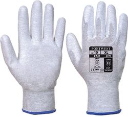 Guante antiestático con la palma cubierta con PU