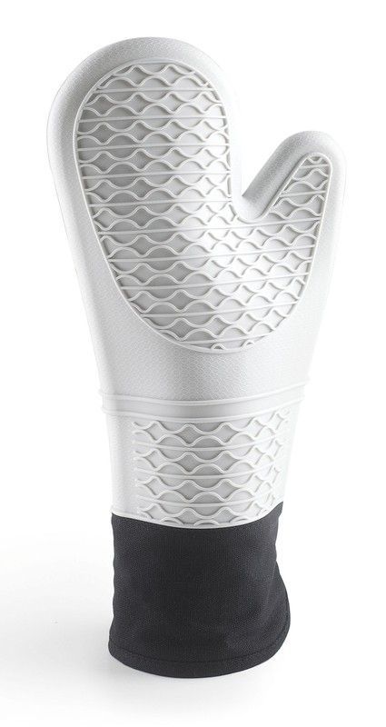 Guante Cocina Textil+Silicona Gris 33Cm Lacor