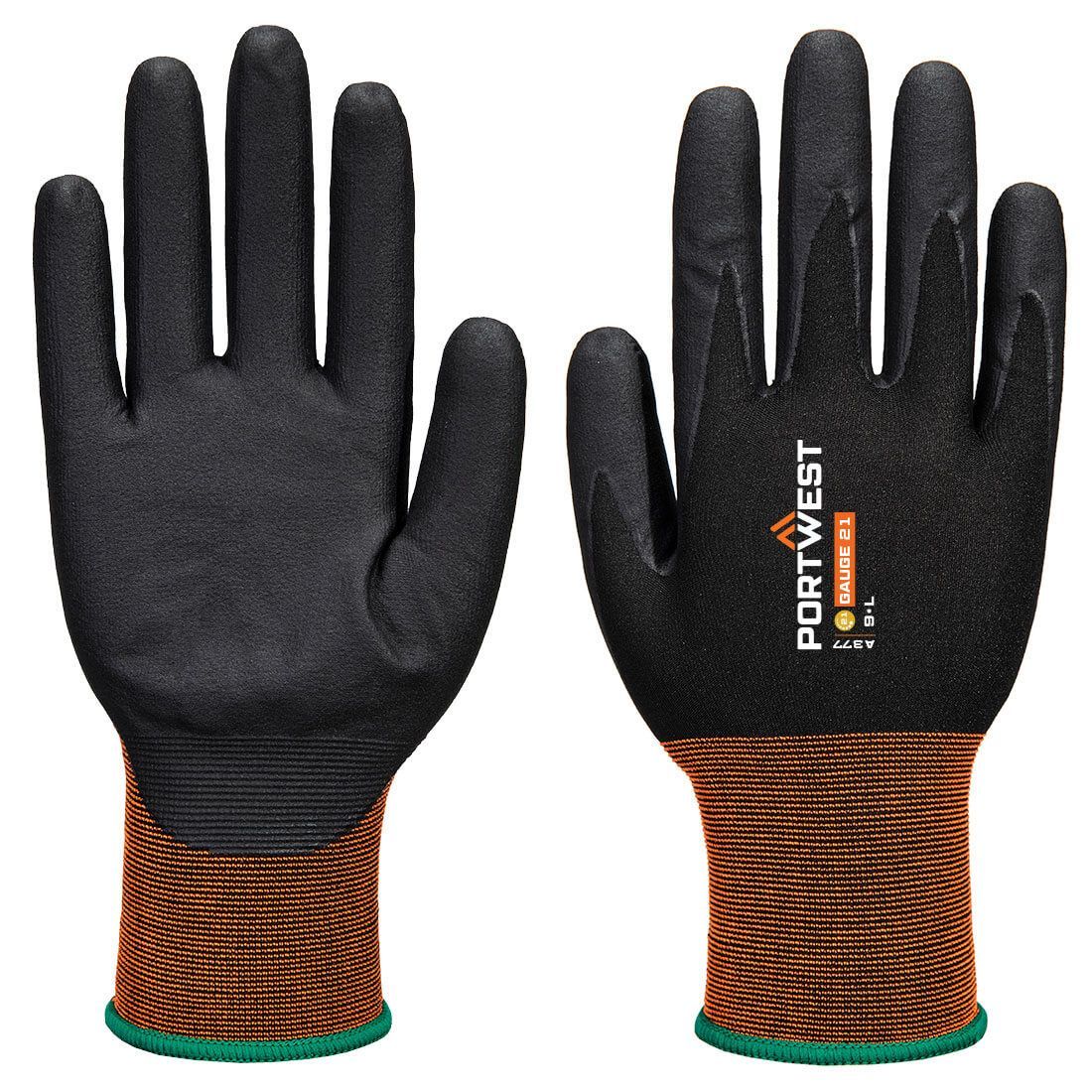 Guante de microespuma de nitrilo GP Grip 21 Negro