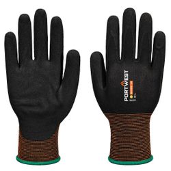 Guante de nitrilo liso/arenoso GP Grip 18 Negro